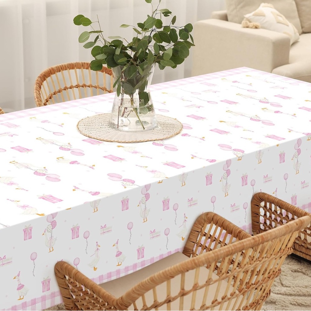 One Silly Goose Birthday Banner & Tablecloth Set - Picture 6 of 6